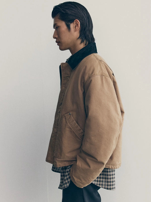 Mens-Hm-Short-Canvas-Workwear-Jacket