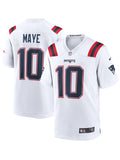 Mens-Nike-Drake-Maye-White-New-England-Patriots-Player-Game-Jersey