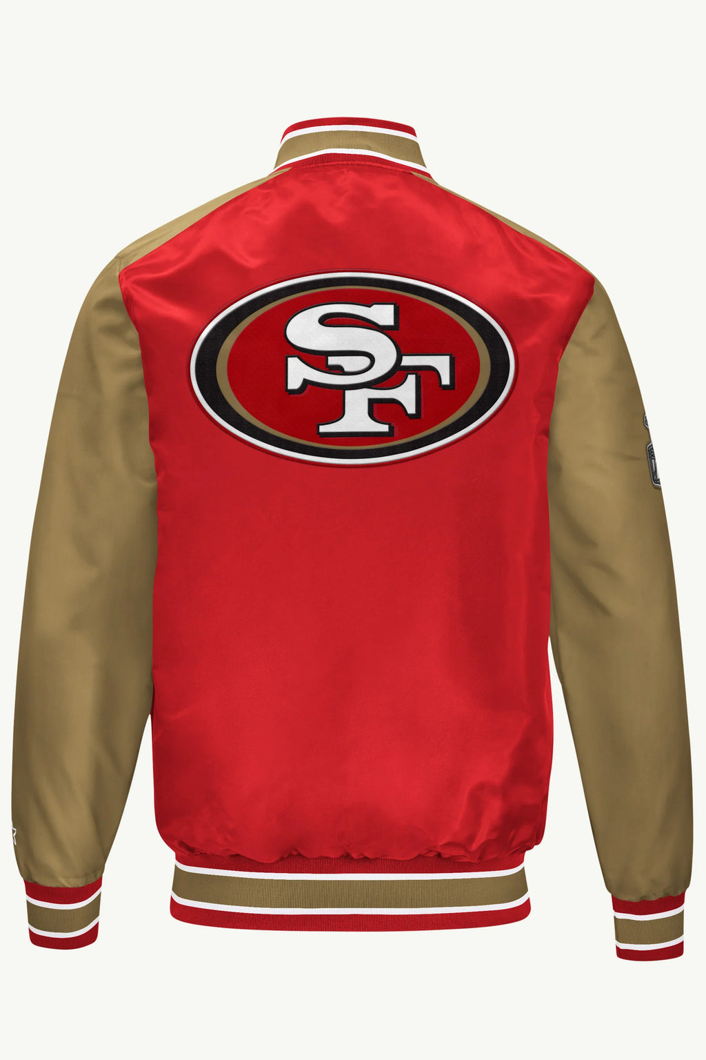 Mens-San-Francisco-49ers-Satin-Varsity-Jacket-BackView