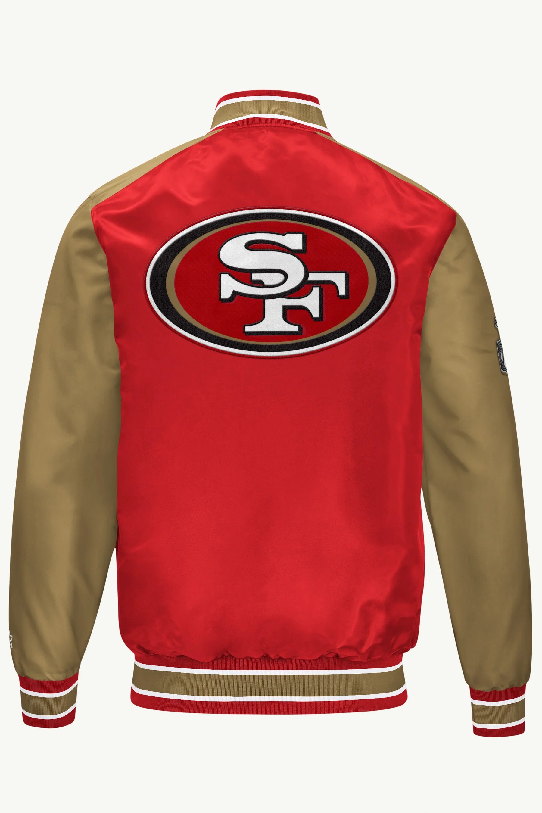 Mens-San-Francisco-49ers-Satin-Varsity-Jacket-BackView