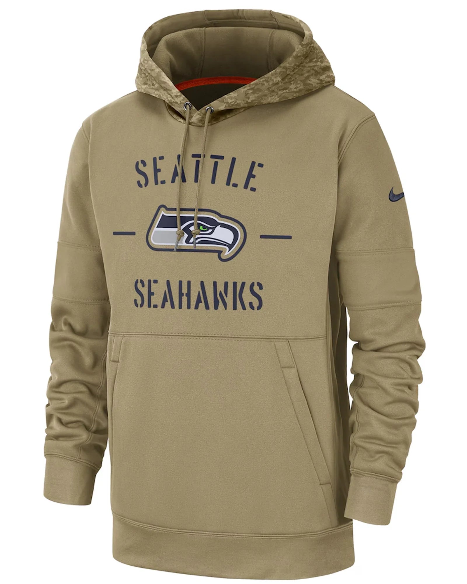 Mens-Seattle-Seahawks-Nike-Tan-2019-Salute-to-Service-Sideline-Therma-Pullover-Hoodie