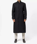 McGhee Black Wool Trench Coat Men Zing Apparel