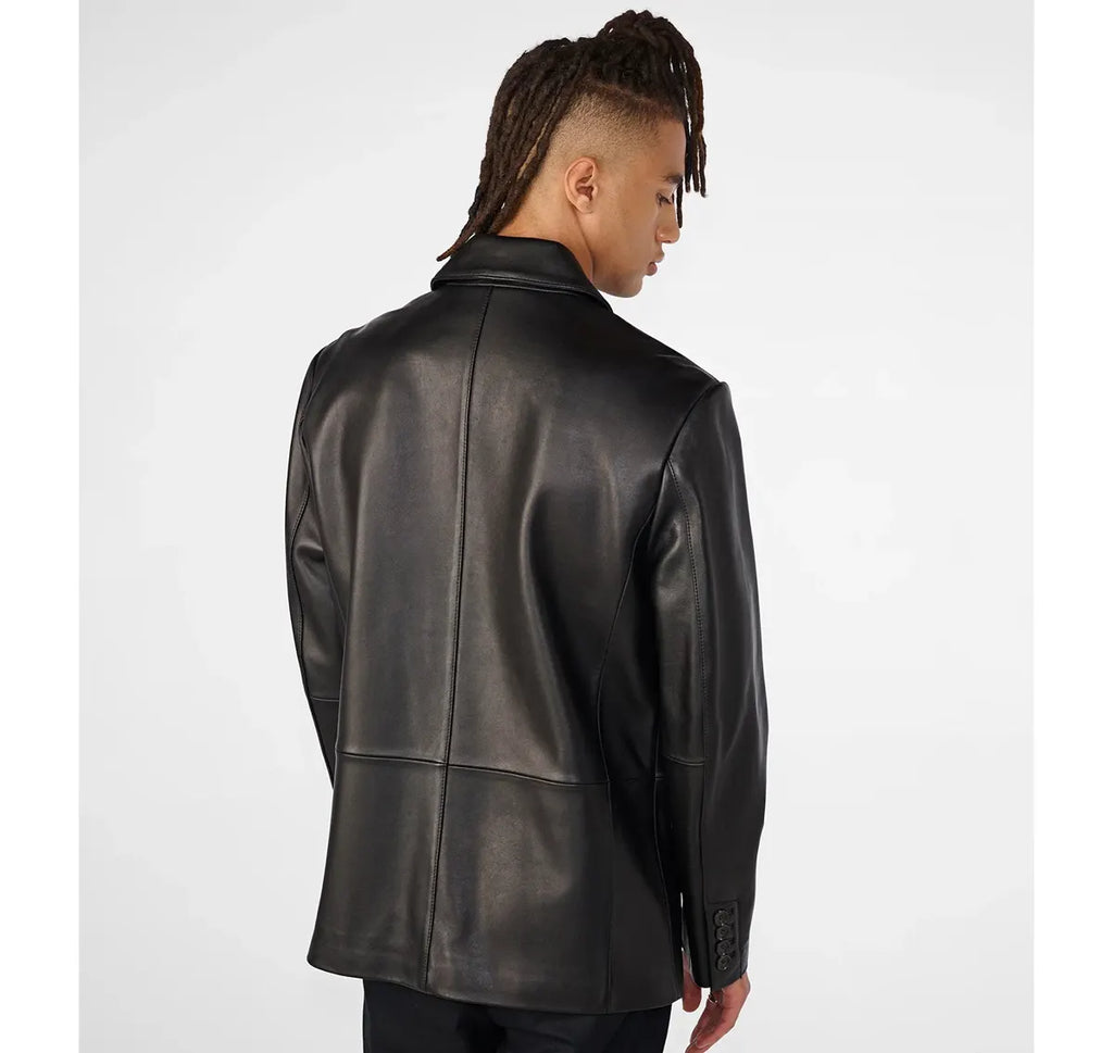 Mens Leather Blazer