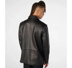 Mens Leather Blazer