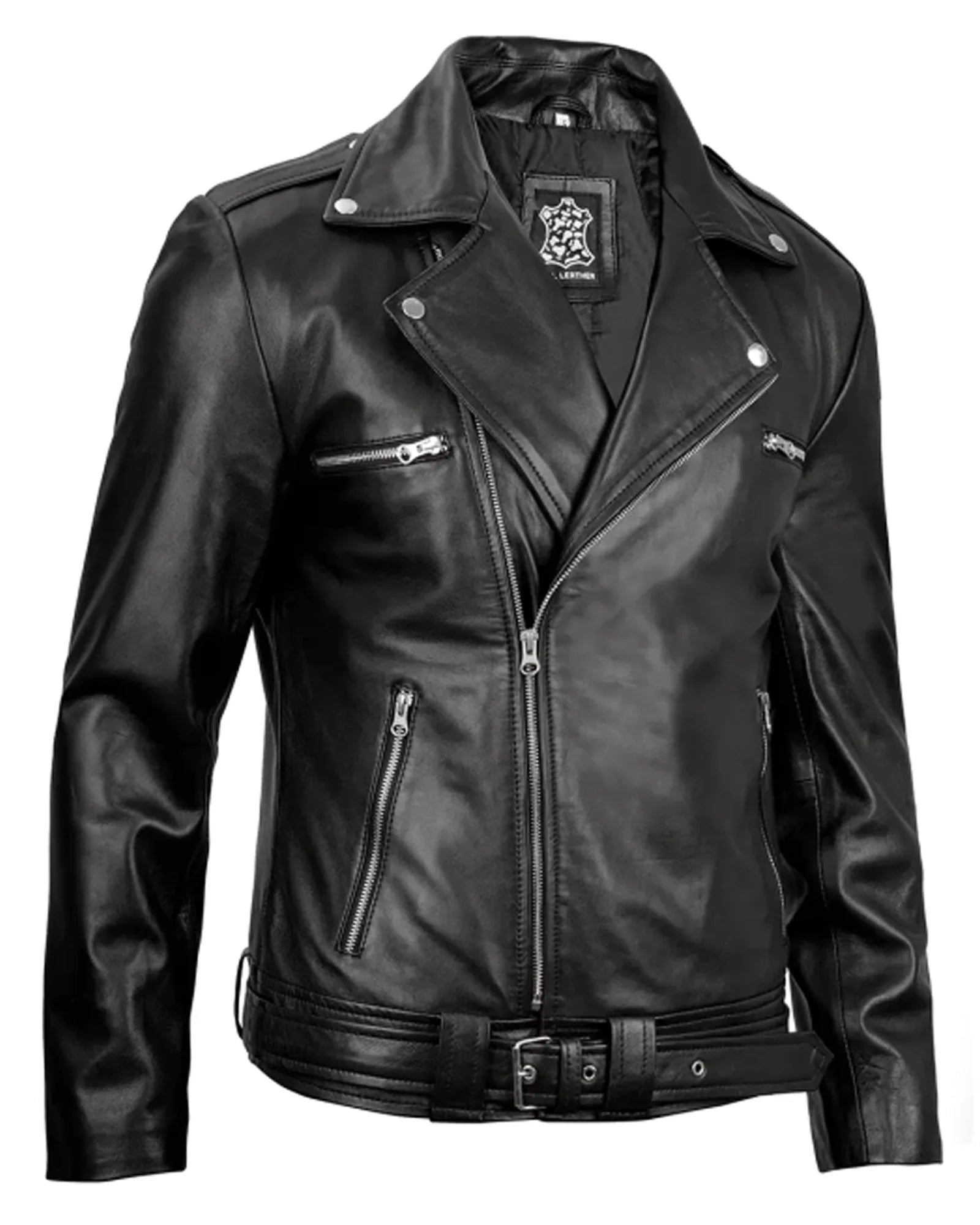 Mens Leather Motorcycle Jacket