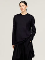 Mercedes-Y-3-Chaos-Logo-Black-Shirt