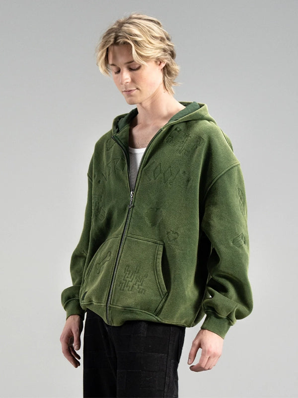 Minecraft-Sketch-Hoodie-Green
