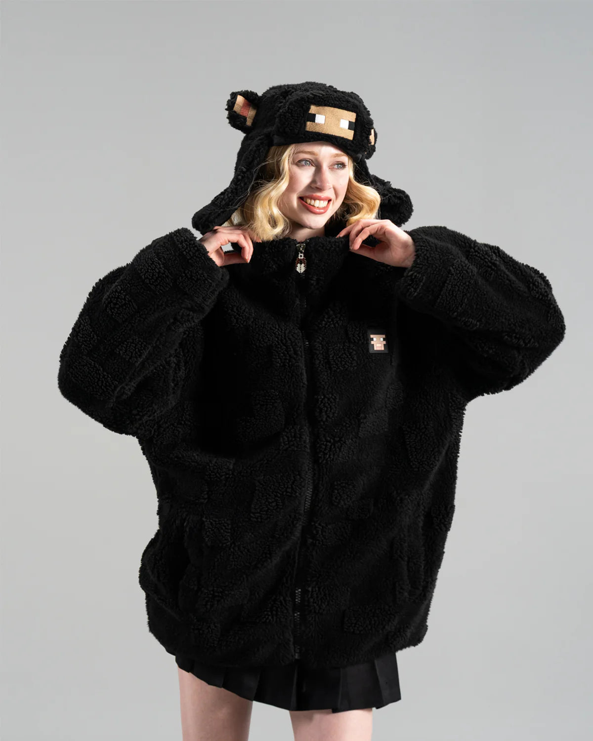 Minecraft-x-Very-Cool-The-Sheep-Sherpa-Black-Jacket