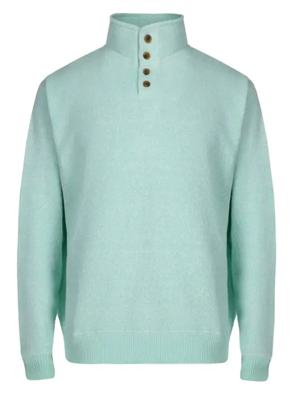 Mock Shirt Jumper Green