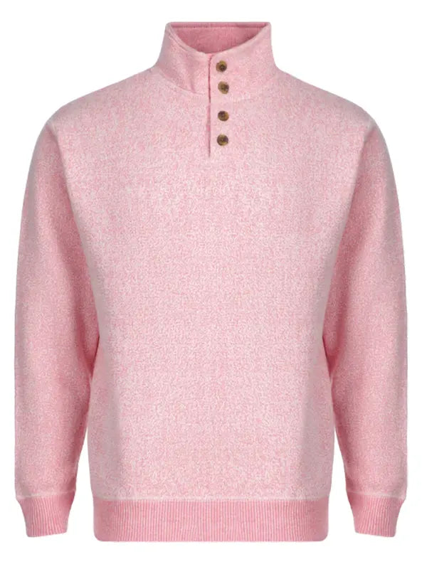 Mock Shirt Jumper Pink