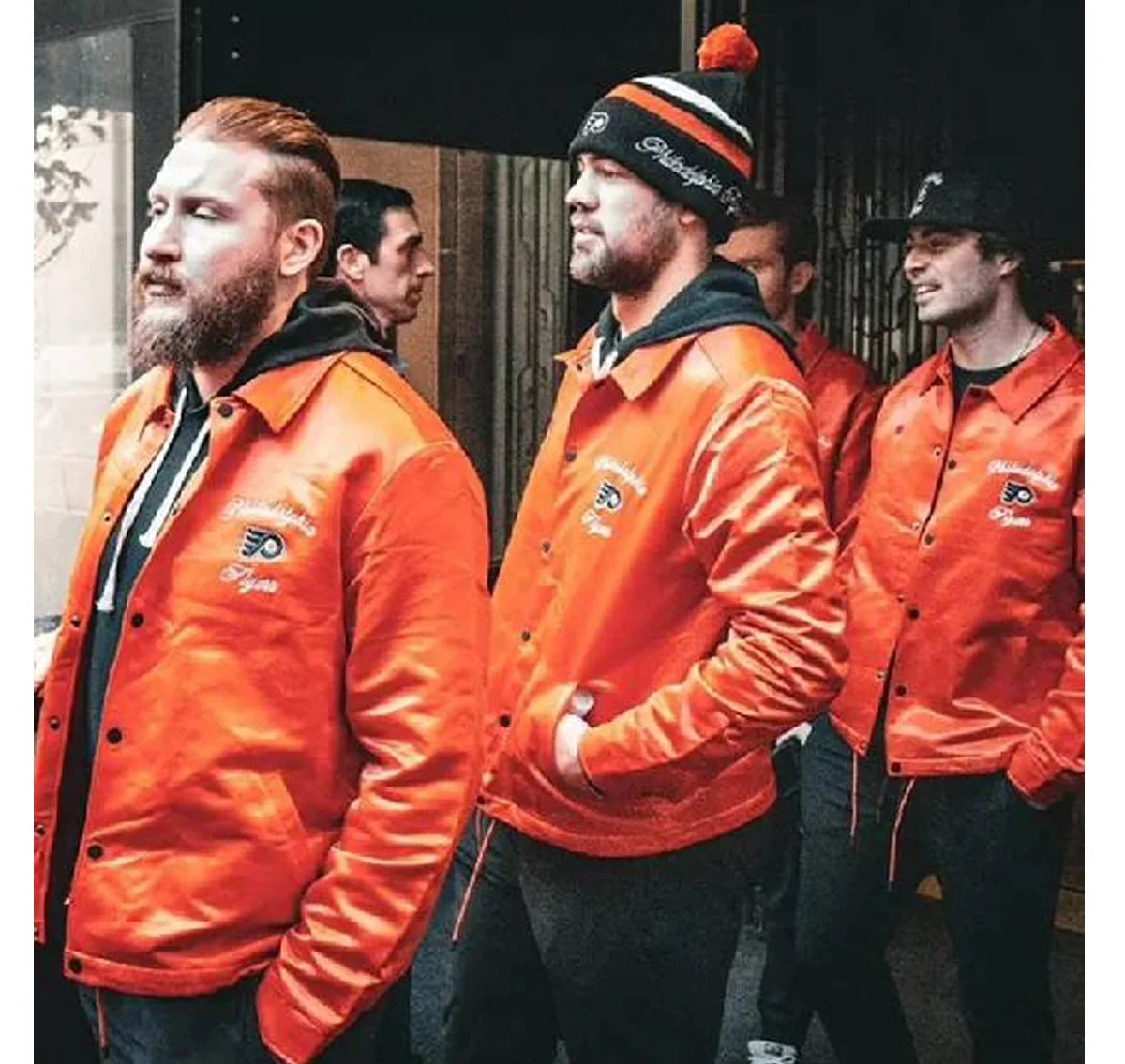 NHL-Philadelphia-Flyers-Coaches-Orange-Jacket