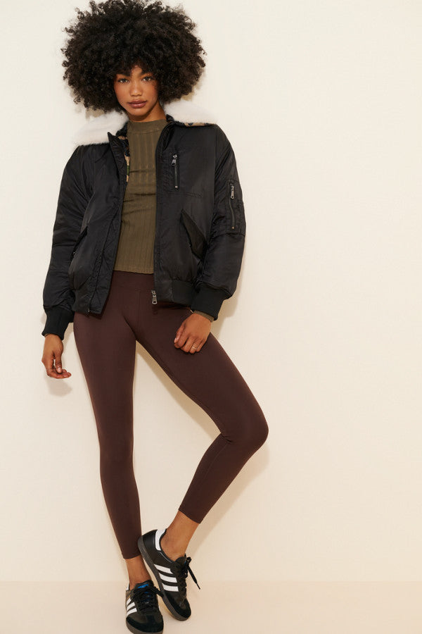 NVLT-Faux-Fur-Collar-Padded-Bomber-Zip-Jacket
