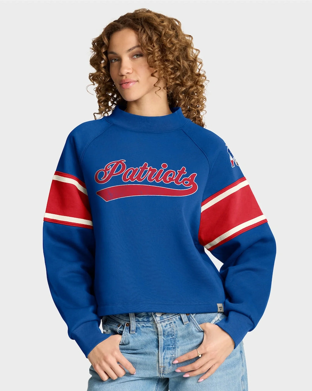 New England Patriots Mockneck Sweatshirt