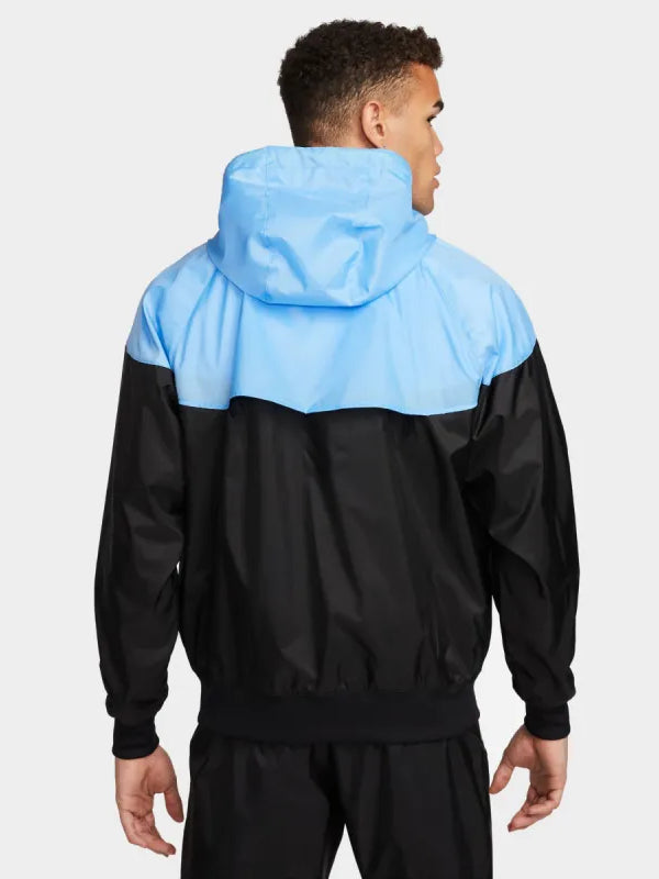 Nike-Sportswear-Windrunner-Mens-Hooded-Jacket-Black-University-Blue-Citron-Tint