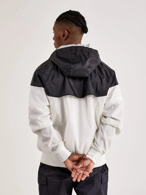 Nike-Sportswear-Windrunner-Mens-Hooded-Jacket-In-Black-And-White