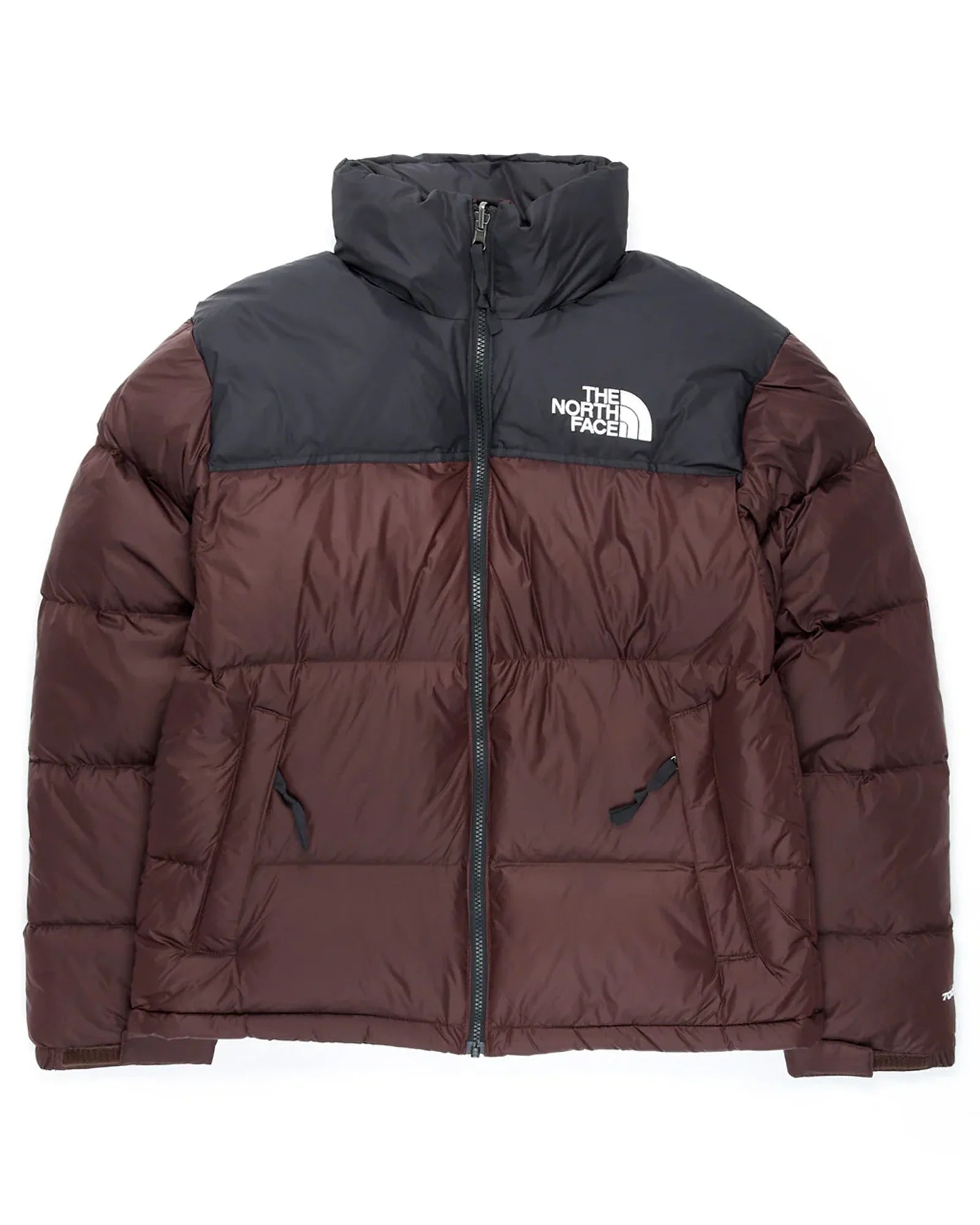 North-Face-Puffer-Jacket-Brown-And-Black