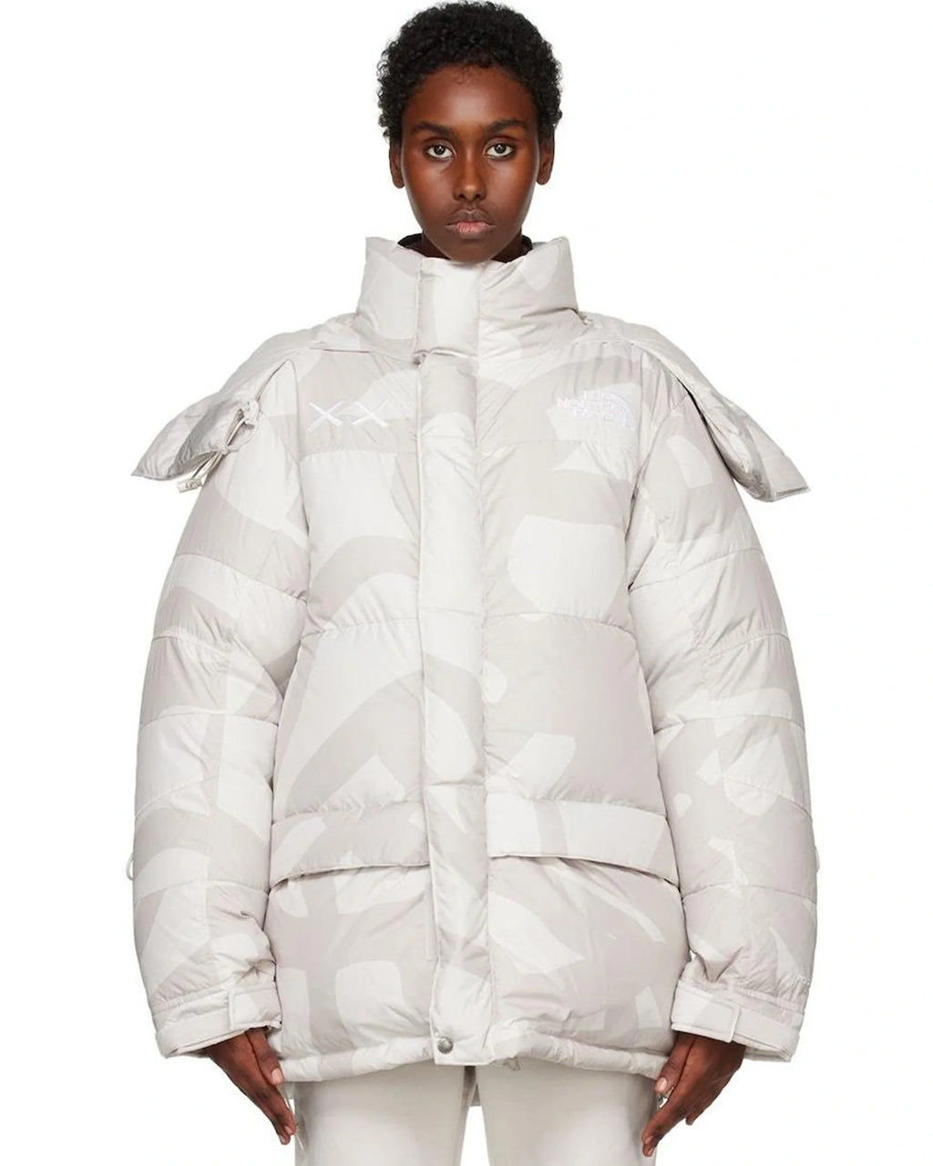 North-Face-X-Kaws-Jacket-White