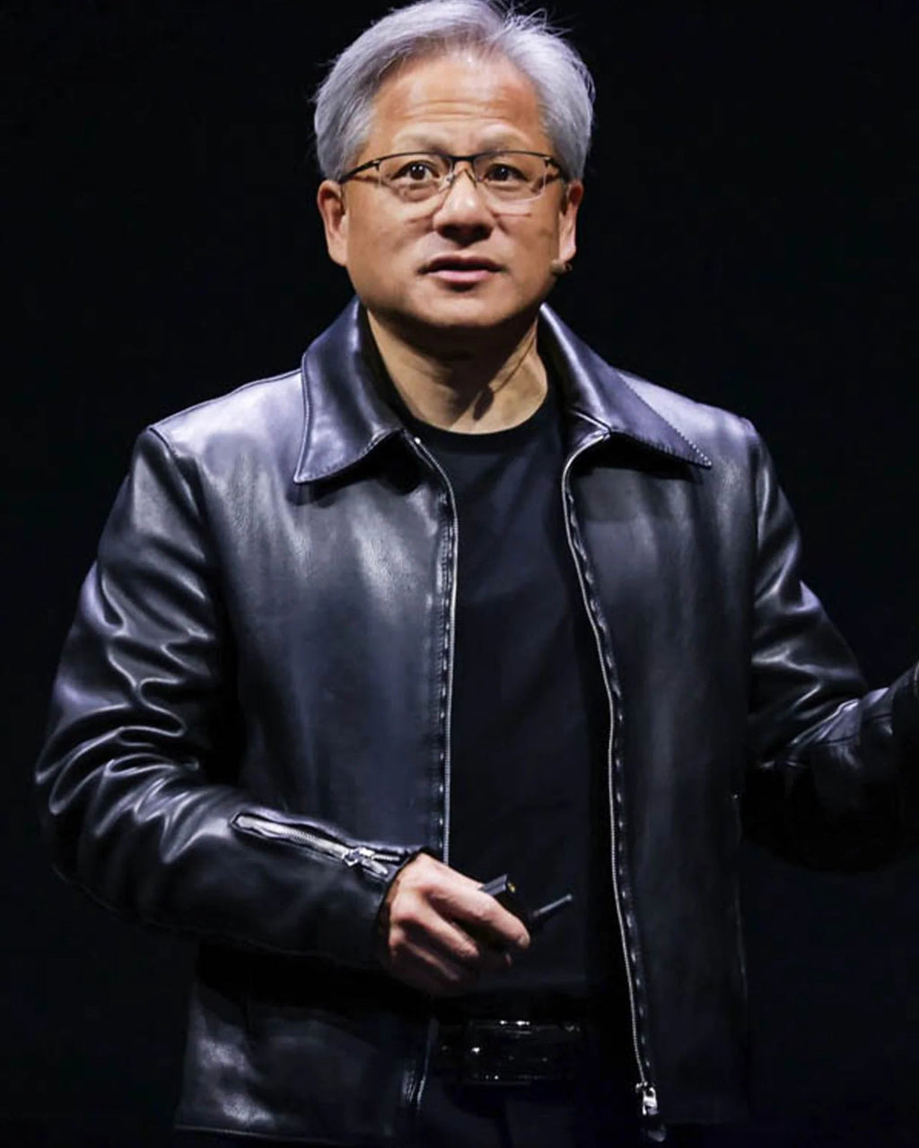 Jensen Huang Leather Jacket