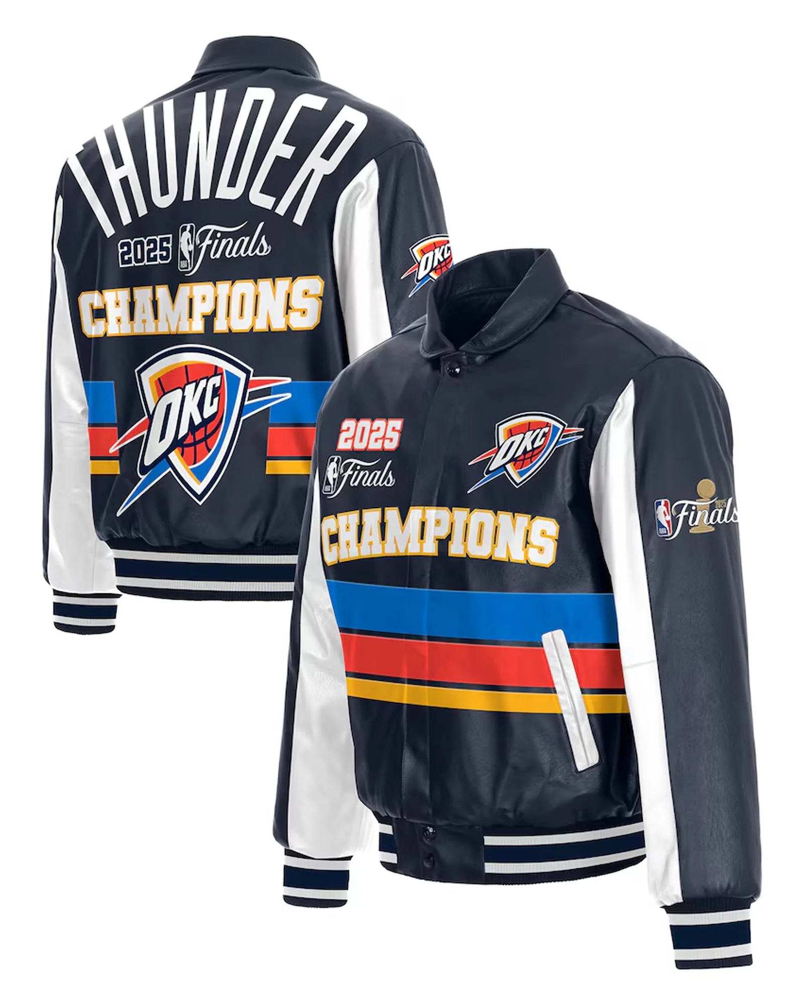 OKC Thunder Championship Leather Jacket