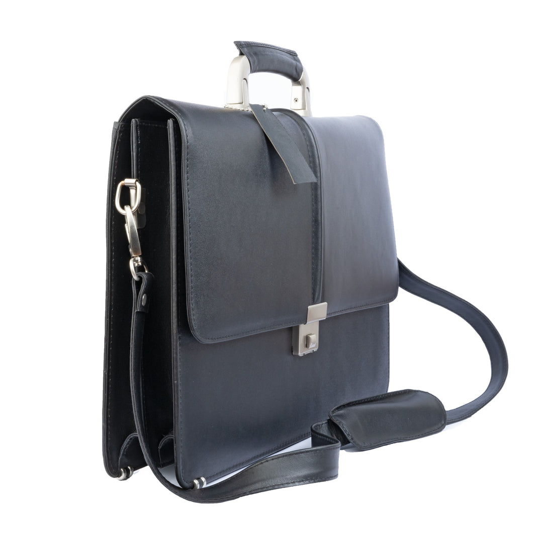 Modern Leather Office Bag With Lock Zing Apparel