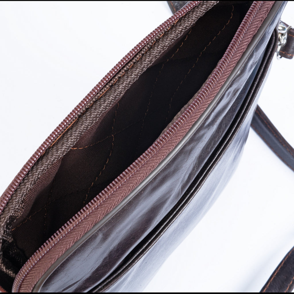 Mini Leather Crossbody Bag Messenger Zing Apparel
