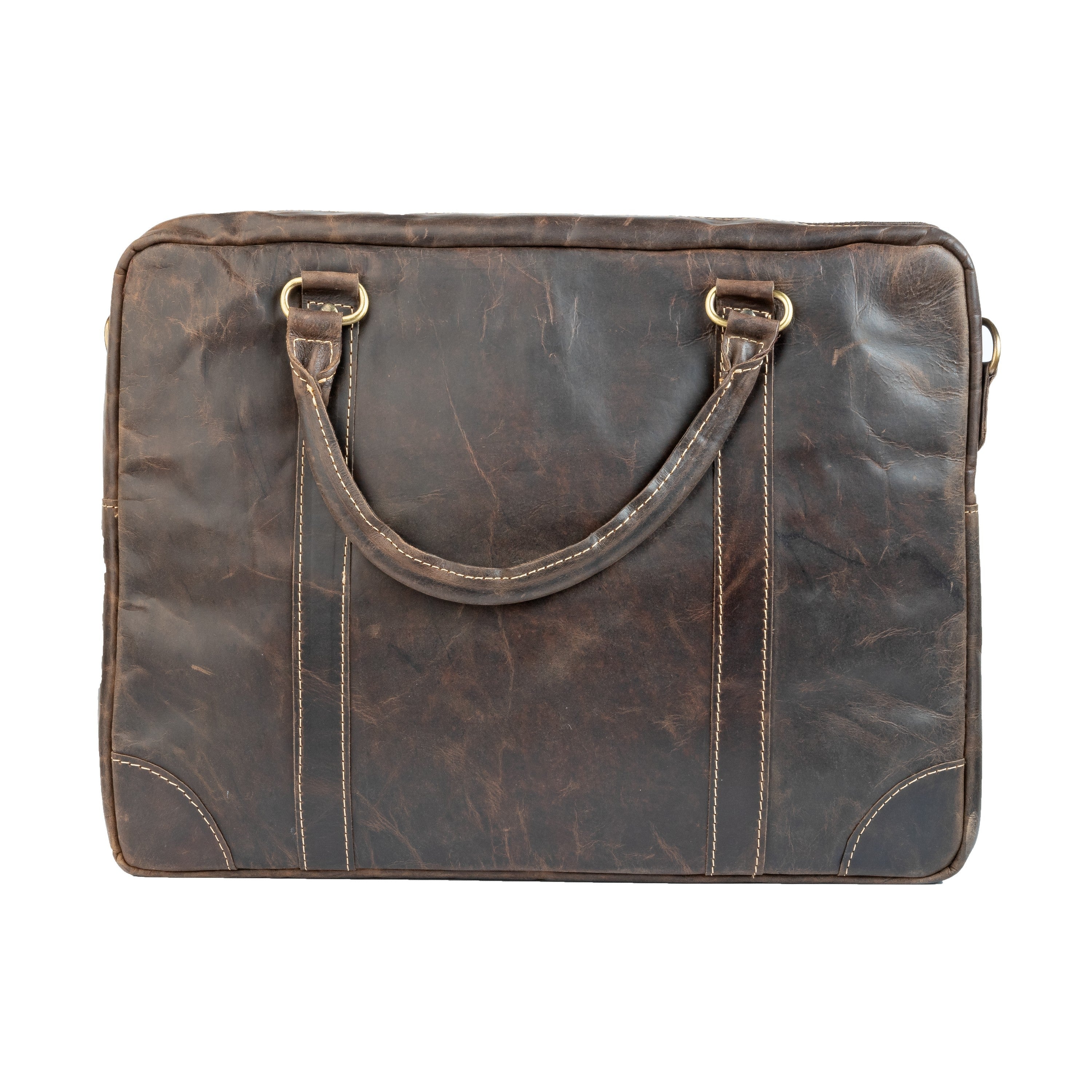 The Maverick Vintage Leather Laptop Bag Zing Apparel