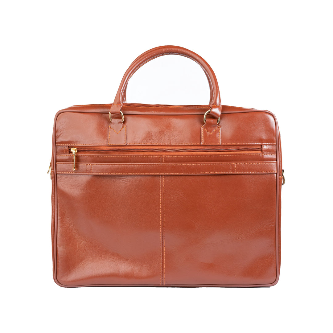 Premium Oil Pull Up Laptop Bag, Black Zing Apparel