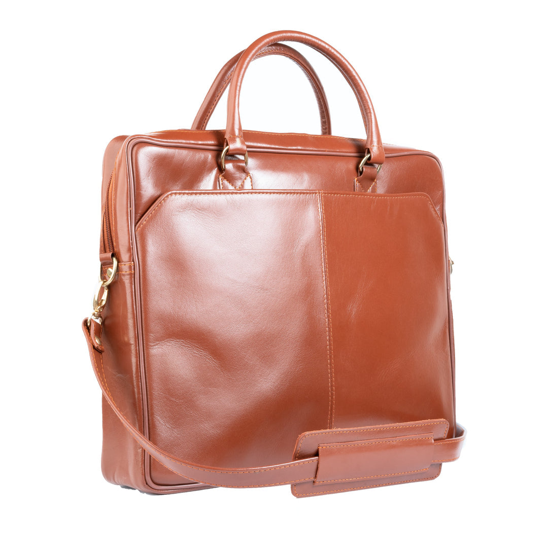 Premium Oil Pull Up Laptop Bag, Black Zing Apparel