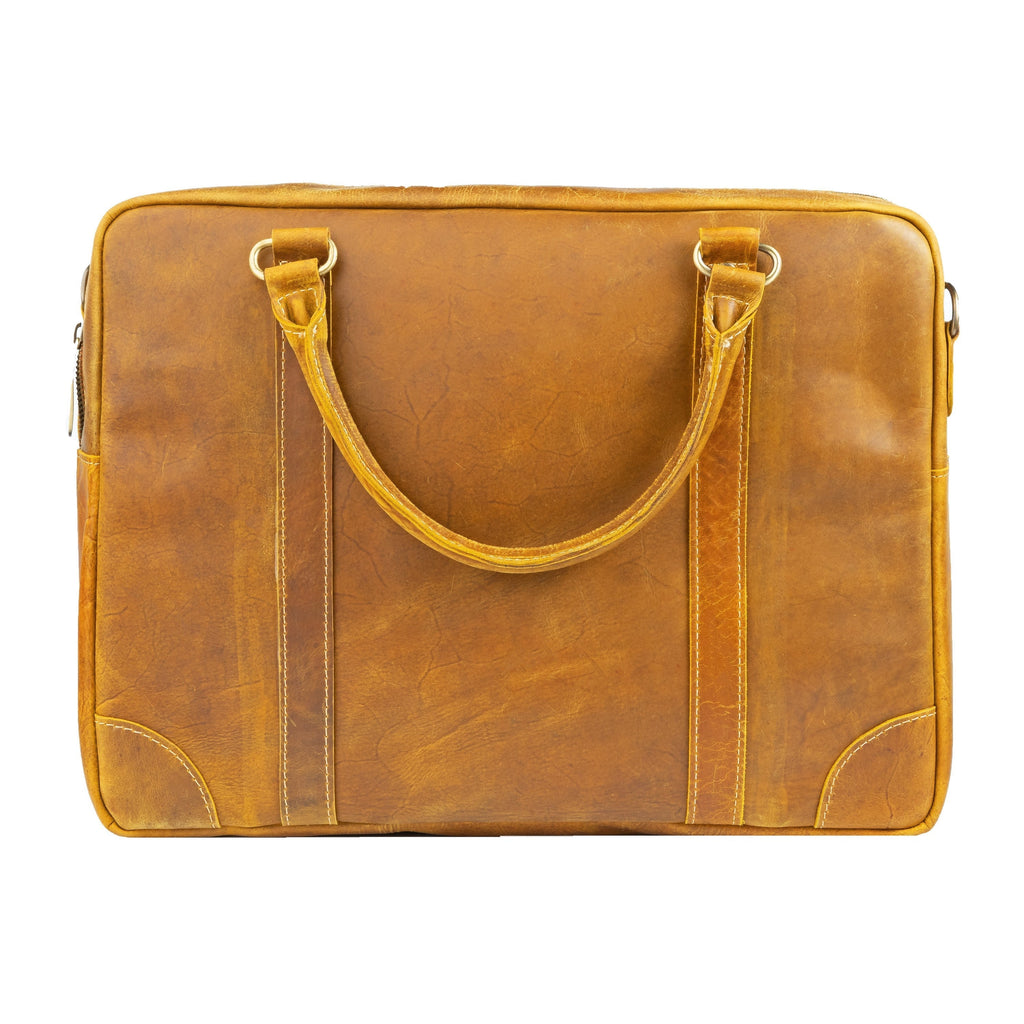The Maverick Vintage Leather Laptop Bag Zing Apparel