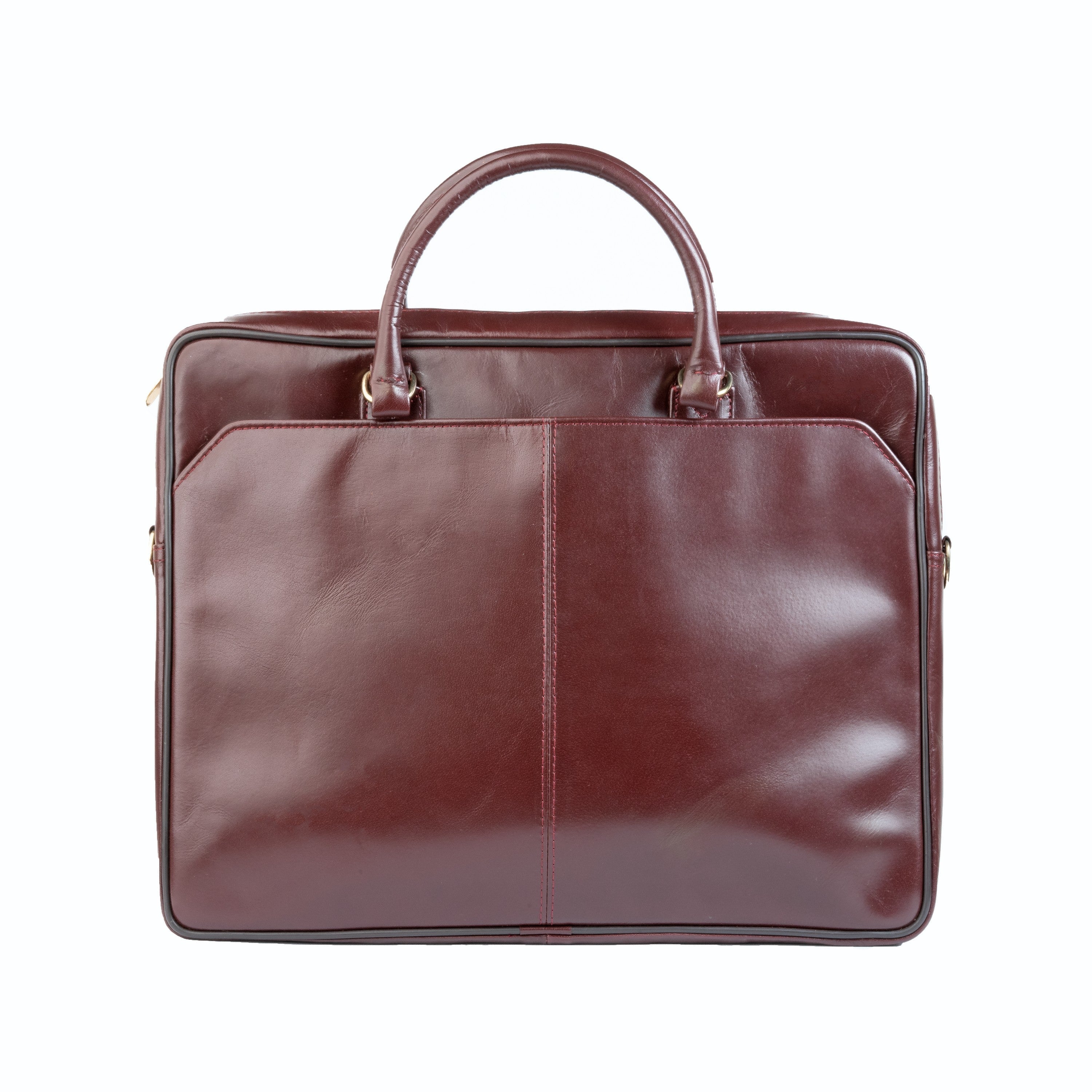 Premium Oil Pull Up Laptop Bag, Black Zing Apparel