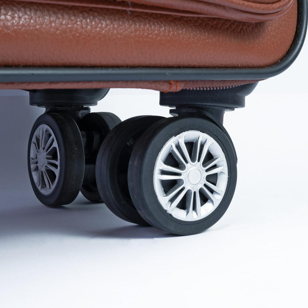 Best Travel Trolley Bag/Suitcase, Brown Zing Apparel