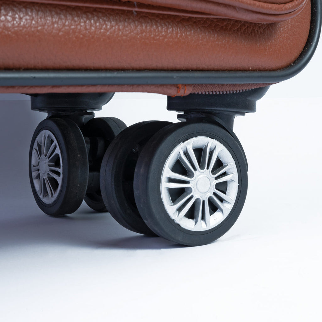 Best Travel Trolley Bag/Suitcase, Brown Zing Apparel