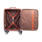 Modern Leather Case Cabin Trolley Bag Zing Apparel