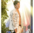 Saltburn 2023 Barry Keoghan Green Leaf Embroidered Jacket