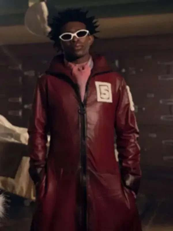 One Piece S02 Camrus Johnson black leather coat look