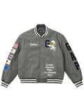 Palace-X-Gap-Varsity-Jacket-Grey