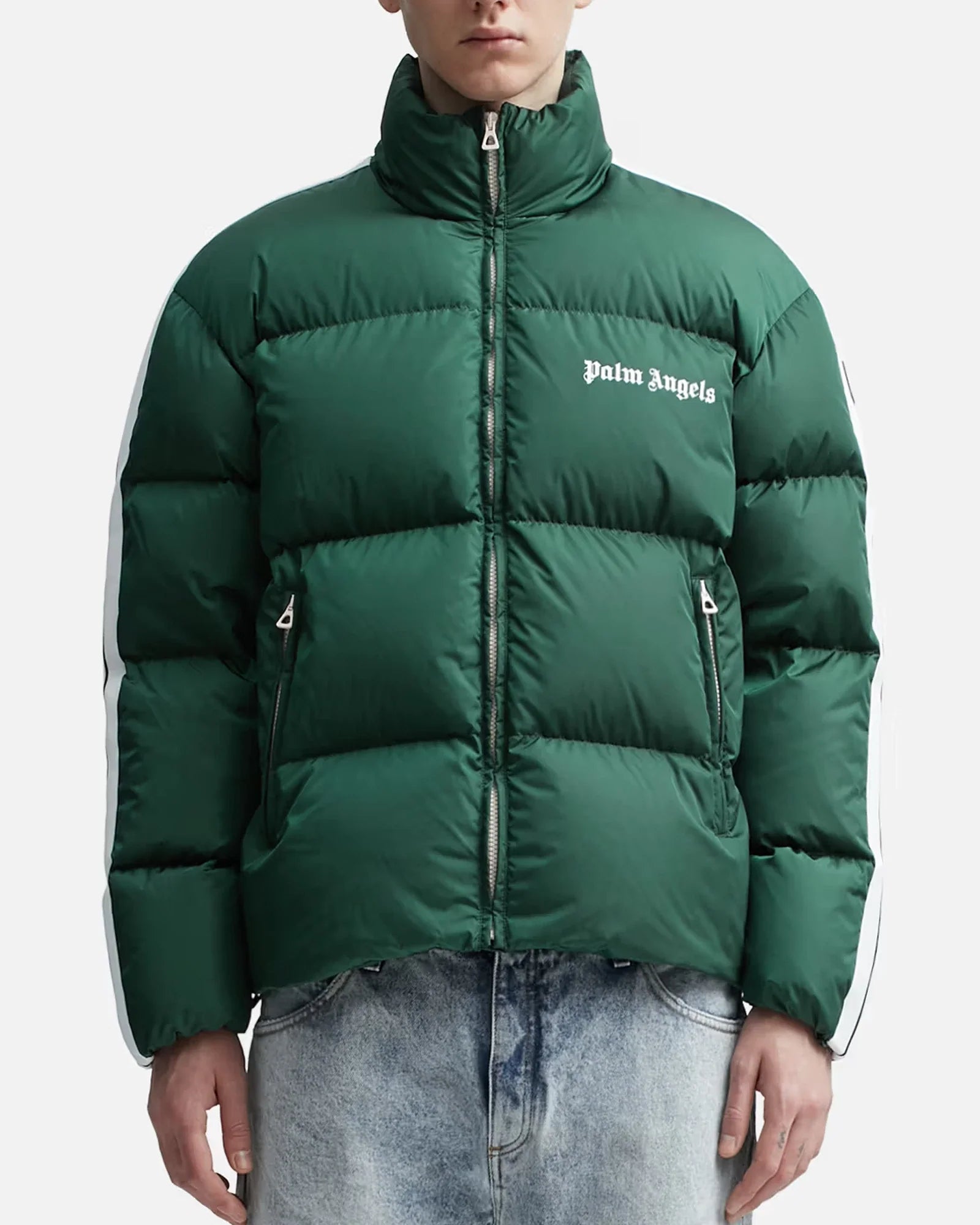Palm-Angels-Track-Puffer-Green-Jacket