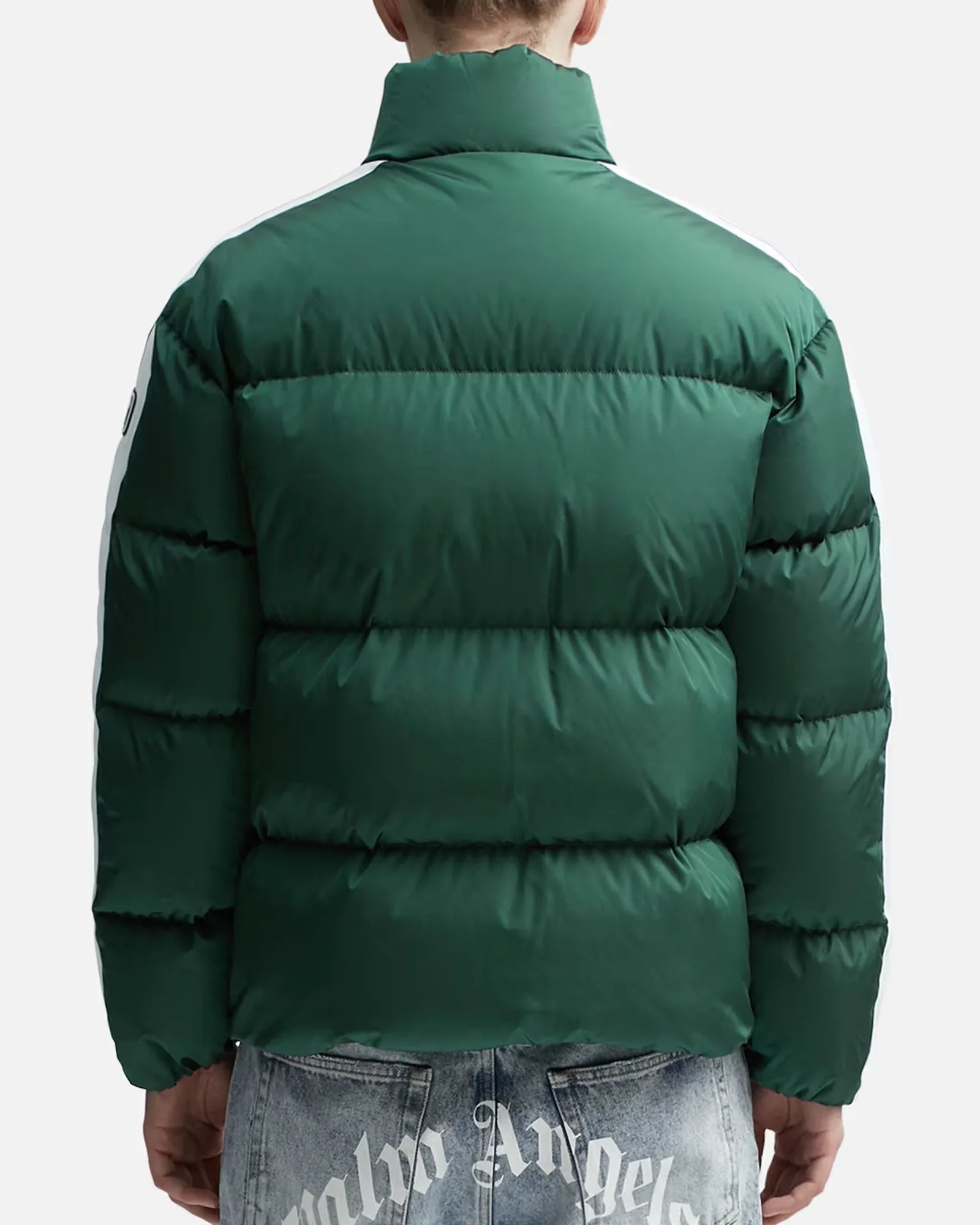 Palm-Angels-Track-Puffer-Green-Jacket-Back-view