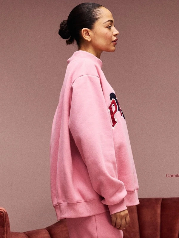 Parke-Jean-Heart-Varsity-Mockneck-Sweatshirt-Pink