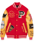 World Famous Varsity Jacket Men, Red Zing Apparel