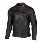 Perforated Leather Motorcycle Jacket