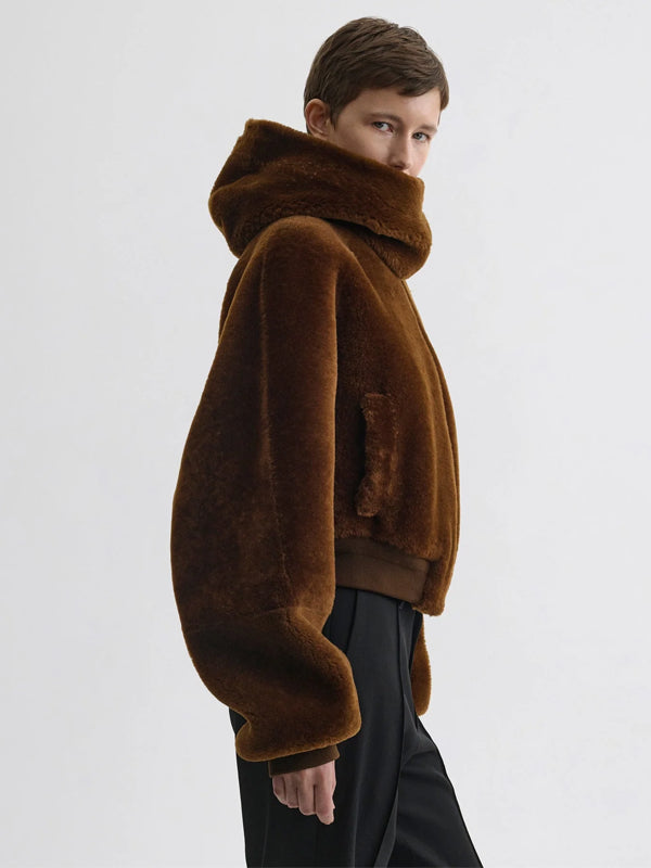 Phoebe-Philo-Brown-Faux-Fur-Jacket