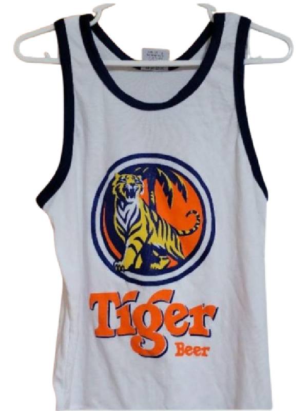 The Thursday Murder Club Pierce Brosnan Tiger Logo Tank Top