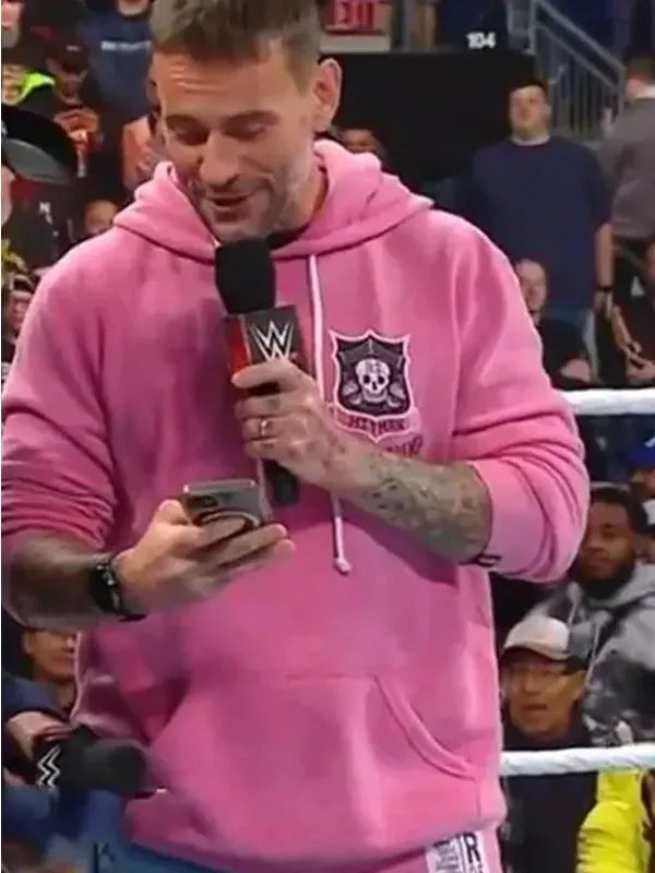 Pink Cm Punk Hoodie