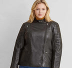 Plus Size Leather Jacket