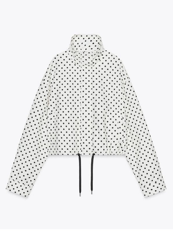 Polka-Dot-Black-And-White-Jacket