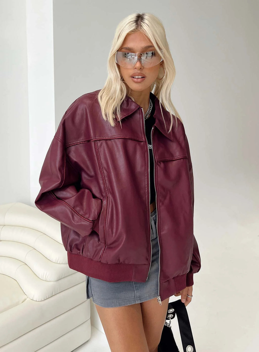Princess-Polly-Goldsmith-Faux-Leather-Bomber-Jacket-Burgundy