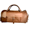 Vintage Leather Gym Bag Men, Brown Zing Apparel