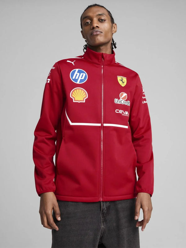 Puma-Scuderia-Ferrari-F1-2025-Team-Softshell-Jacket-Red