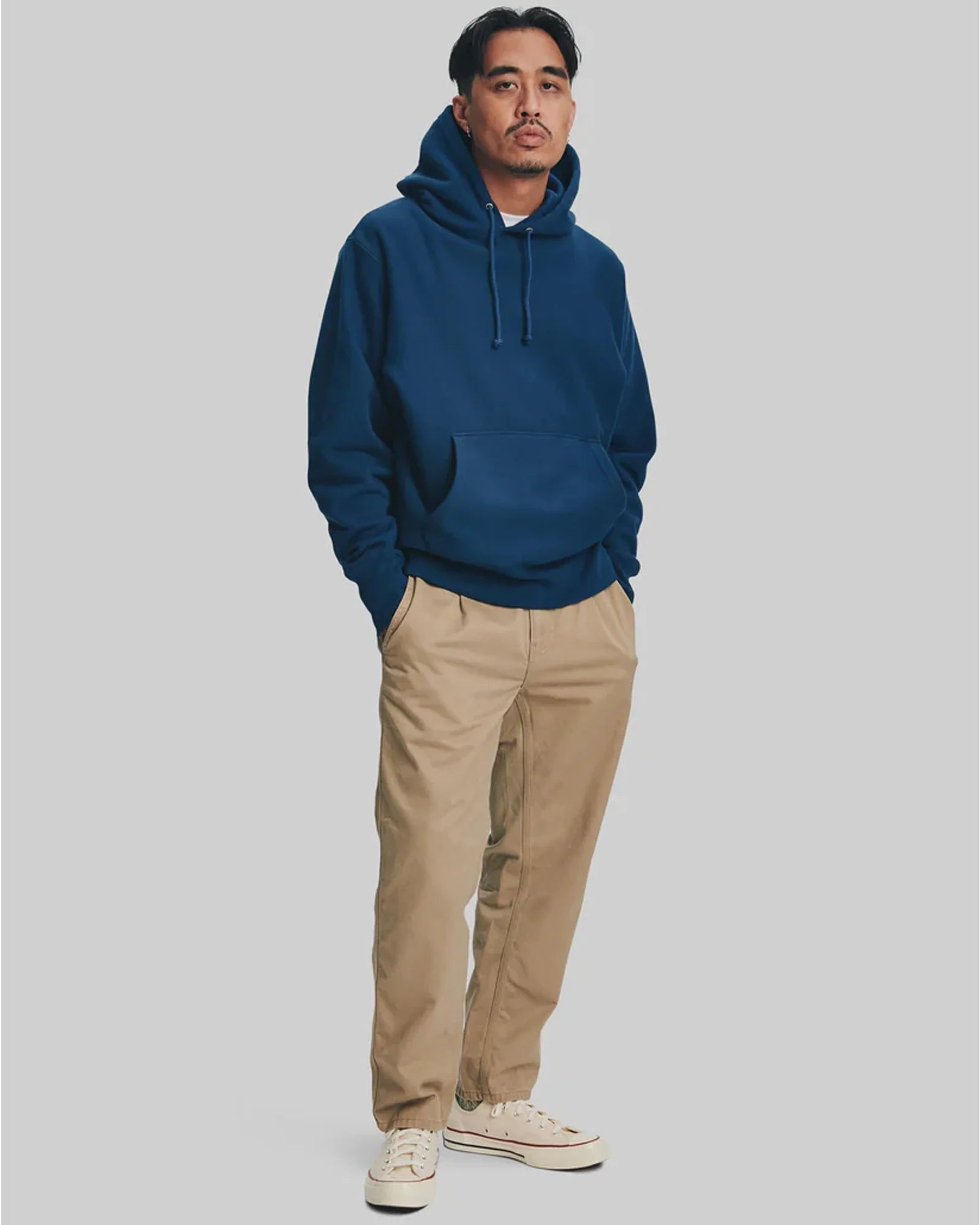 RELAXED FIT PULLOVER HOODED SWEATSHIRT